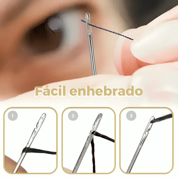 24 Agujas Enhebrado automático Needlesslux (+2 cajas de madera)