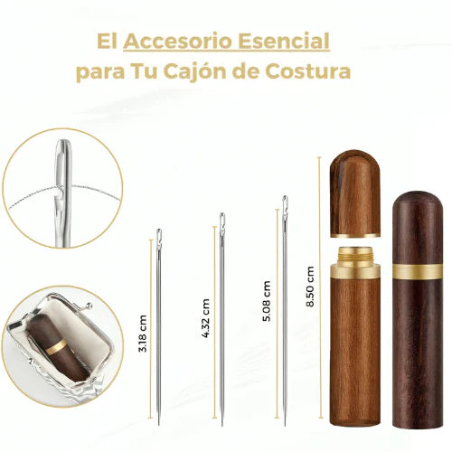 24 Agujas Enhebrado automático Needlesslux (+2 cajas de madera)